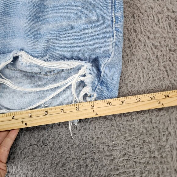 Levi's Shorts Womens 32 Blue 501 Premium Big E Button Fly Cut Off 100% Cotton - Picture 8 of 15